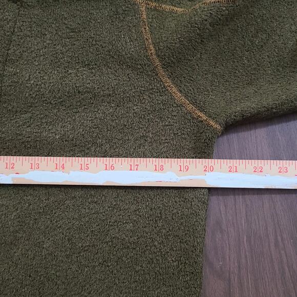 Kuhl Europa Alfpaca Fleece 1/4 Zip Pullover Olive Green Small - Picture 7 of 8